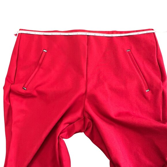 Chico's Pants Size 1 P M Petite Red Juliet Slim Trim Detail Ankle Pants Slimming - Picture 11 of 12
